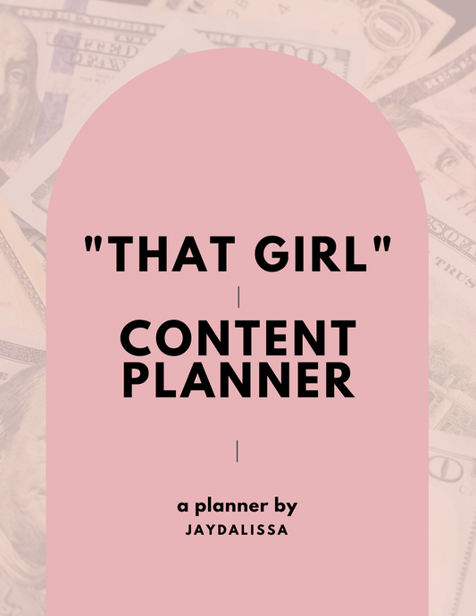 "That Girl" Content Planner